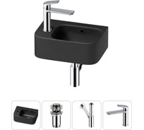 Комплект Wellsee 4 в 1 Lavinia Boho Bathroom Sink накладная/подвесная раковина 37x25 см 20216547R