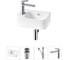 Комплект Wellsee 4 в 1 Lavinia Boho Bathroom Sink накладная/подвесная раковина 37x25 см 20216533R 1