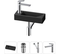 Комплект Wellsee 4 в 1 Lavinia Boho Bathroom Sink накладная/подвесная раковина 38x14 см 20215931R