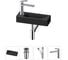 Комплект Wellsee 4 в 1 Lavinia Boho Bathroom Sink накладная/подвесная раковина 38x14 см 20215931R 1