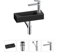 Комплект Wellsee 4 в 1 Lavinia Boho Bathroom Sink накладная/подвесная раковина 38x14 см 20215959R