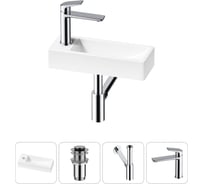 Комплект Wellsee 4 в 1 Lavinia Boho Bathroom Sink накладная/подвесная раковина 38x14 см 20215917R