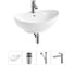 Комплект Wellsee 4 в 1 Lavinia Boho Bathroom Sink накладная раковина 59x39 см 20215151R 1
