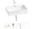 Комплект Wellsee 4 в 1 Lavinia Boho Bathroom Sink накладная раковина 55x37 см 20215234R 1