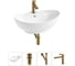 Комплект Wellsee 4 в 1 Lavinia Boho Bathroom Sink накладная раковина 59x39 см 20215153R 1