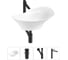 Комплект Wellsee 4 в 1 Lavinia Boho Bathroom Sink накладная раковина 56x33 см 20215357R 1