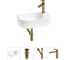 Комплект Wellsee 4 в 1 Lavinia Boho Bathroom Sink накладная/подвесная раковина 40x22 см 20216311R 1