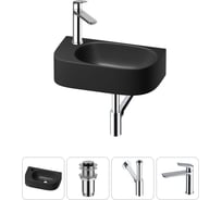 Комплект Wellsee 4 в 1 Lavinia Boho Bathroom Sink накладная/подвесная раковина 40x22 см 20216351R