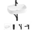 Комплект Wellsee 4 в 1 Lavinia Boho Bathroom Sink накладная раковина 55x40 см 20215501R 1