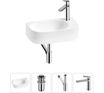 Комплект Wellsee 4 в 1 Lavinia Boho Bathroom Sink накладная/подвесная раковина 40x22 см 20216309R