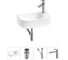 Комплект Wellsee 4 в 1 Lavinia Boho Bathroom Sink накладная/подвесная раковина 40x22 см 20216309R 1