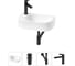 Комплект Wellsee 4 в 1 Lavinia Boho Bathroom Sink накладная/подвесная раковина 40x22 см 20216338R 1