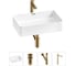 Комплект Wellsee 4 в 1 Lavinia Boho Bathroom Sink накладная раковина 48x31 см 20215217R 1