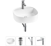 Комплект Wellsee 4 в 1 Lavinia Boho Bathroom Sink накладная раковина 44x44 см 20215183R