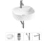 Комплект Wellsee 4 в 1 Lavinia Boho Bathroom Sink накладная раковина 44x44 см 20215183R 1