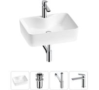Комплект Wellsee 4 в 1 Lavinia Boho Bathroom Sink накладная раковина 48x37 см 20215263R