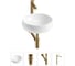Комплект Wellsee 4 в 1 Lavinia Boho Bathroom Sink накладная раковина 36x36 см 20215041R 1