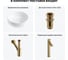 Комплект Wellsee 4 в 1 Lavinia Boho Bathroom Sink накладная раковина 36x36 см 20215041R 11
