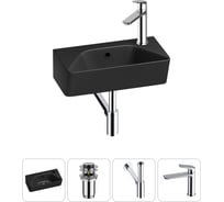 Комплект Wellsee 4 в 1 Lavinia Boho Bathroom Sink накладная/подвесная раковина 40x22 см 20216435R