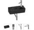 Комплект Wellsee 4 в 1 Lavinia Boho Bathroom Sink накладная/подвесная раковина 40x22 см 20216435R 1