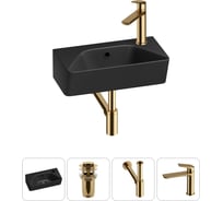Комплект Wellsee 4 в 1 Lavinia Boho Bathroom Sink накладная/подвесная раковина 40x22 см 20216437R