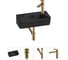 Комплект Wellsee 4 в 1 Lavinia Boho Bathroom Sink накладная/подвесная раковина 40x22 см 20216437R 1