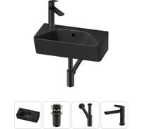 Комплект Wellsee 4 в 1 Lavinia Boho Bathroom Sink накладная/подвесная раковина 40x22 см 20216464R