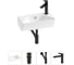 Комплект Wellsee 4 в 1 Lavinia Boho Bathroom Sink накладная/подвесная раковина 40x22 см 20216422R 1