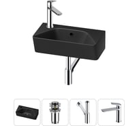 Комплект Wellsee 4 в 1 Lavinia Boho Bathroom Sink накладная/подвесная раковина 40x22 см 20216463R