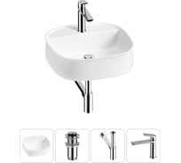 Комплект Wellsee 4 в 1 Lavinia Boho Bathroom Sink накладная раковина 42x42 см 20215484R