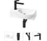 Комплект Wellsee 4 в 1 Lavinia Boho Bathroom Sink накладная/подвесная раковина 40x23 см 20216030R 1