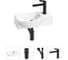 Комплект Wellsee 4 в 1 Lavinia Boho Bathroom Sink накладная/подвесная раковина 40x23 см 20216058R 1