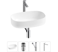 Комплект Wellsee 4 в 1 Lavinia Boho Bathroom Sink накладная раковина 55x35 см 20215829R