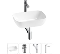 Комплект Wellsee 4 в 1 Lavinia Boho Bathroom Sink накладная раковина 46x33 см 20215199R