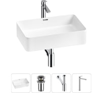 Комплект Wellsee 4 в 1 Lavinia Boho Bathroom Sink накладная раковина 48x31 см 20215215R