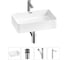Комплект Wellsee 4 в 1 Lavinia Boho Bathroom Sink накладная раковина 48x31 см 20215215R 1