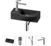 Комплект Wellsee 4 в 1 Lavinia Boho Bathroom Sink накладная/подвесная раковина 40x23 см 20216043R