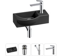 Комплект Wellsee 4 в 1 Lavinia Boho Bathroom Sink накладная/подвесная раковина 40x23 см 20216071R