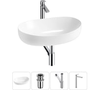 Комплект Wellsee 4 в 1 Lavinia Boho Bathroom Sink накладная раковина 63x42 см 20215516R
