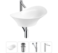 Комплект Wellsee 4 в 1 Lavinia Boho Bathroom Sink накладная раковина 56x33 см 20215356R