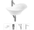 Комплект Wellsee 4 в 1 Lavinia Boho Bathroom Sink накладная раковина 56x33 см 20215356R 1