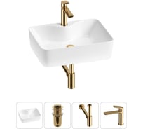 Комплект Wellsee 4 в 1 Lavinia Boho Bathroom Sink накладная раковина 48x37 см 20215265R