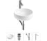 Комплект Wellsee 4 в 1 Lavinia Boho Bathroom Sink накладная раковина 40x40 см 20215055R 1