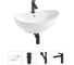 Комплект Wellsee 4 в 1 Lavinia Boho Bathroom Sink накладная раковина 59x39 см 20215152R 1