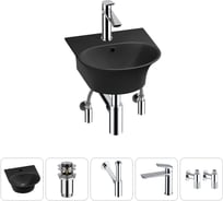 Комплект Wellsee 5 в 1 Lavinia Boho Bathroom Sink накладная/подвесная раковина 34x36 см 20216662R