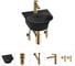 Комплект Wellsee 5 в 1 Lavinia Boho Bathroom Sink накладная/подвесная раковина 34x36 см 20216664R 1