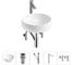 Комплект Wellsee 5 в 1 Lavinia Boho Bathroom Sink накладная раковина 40x40 см 20215059R 1