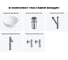 Комплект Wellsee 5 в 1 Lavinia Boho Bathroom Sink накладная раковина 40x40 см 20215059R 11