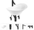Комплект Wellsee 5 в 1 Lavinia Boho Bathroom Sink накладная раковина 56x33 см 20215361R 1