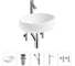 Комплект Wellsee 5 в 1 Lavinia Boho Bathroom Sink накладная раковина 50x36 см 20215075R 1